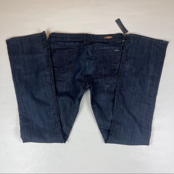 NWT Fidelity Jeans Japan Rose Long Flare Phantom Rinse Denim Women's Size 29 - Picture 3 of 11